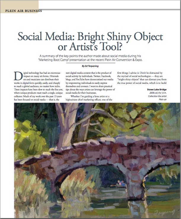 Plein Air Magazine Article Image