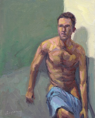 "Cornered", Oil on Canvas, 8x10