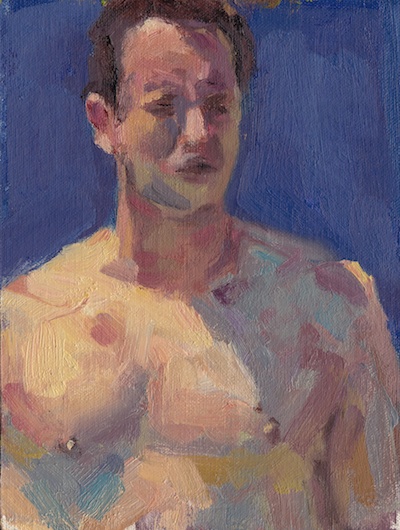 Tennis Player 1, Oil on Linen