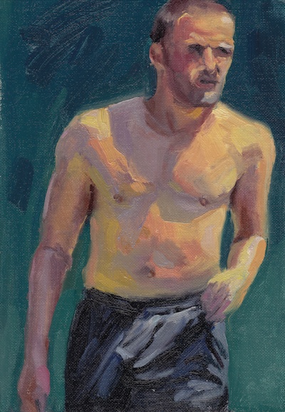 Tennis Player #2, Oil on Linen