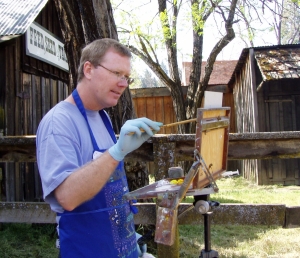 Ed Painting at Columbia State Park
