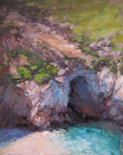 China Cove (Point Lobos, CA), Oil on Linen, 16x20