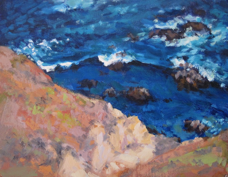 Carmel Coast 2, Oil on Linen, 11x14
