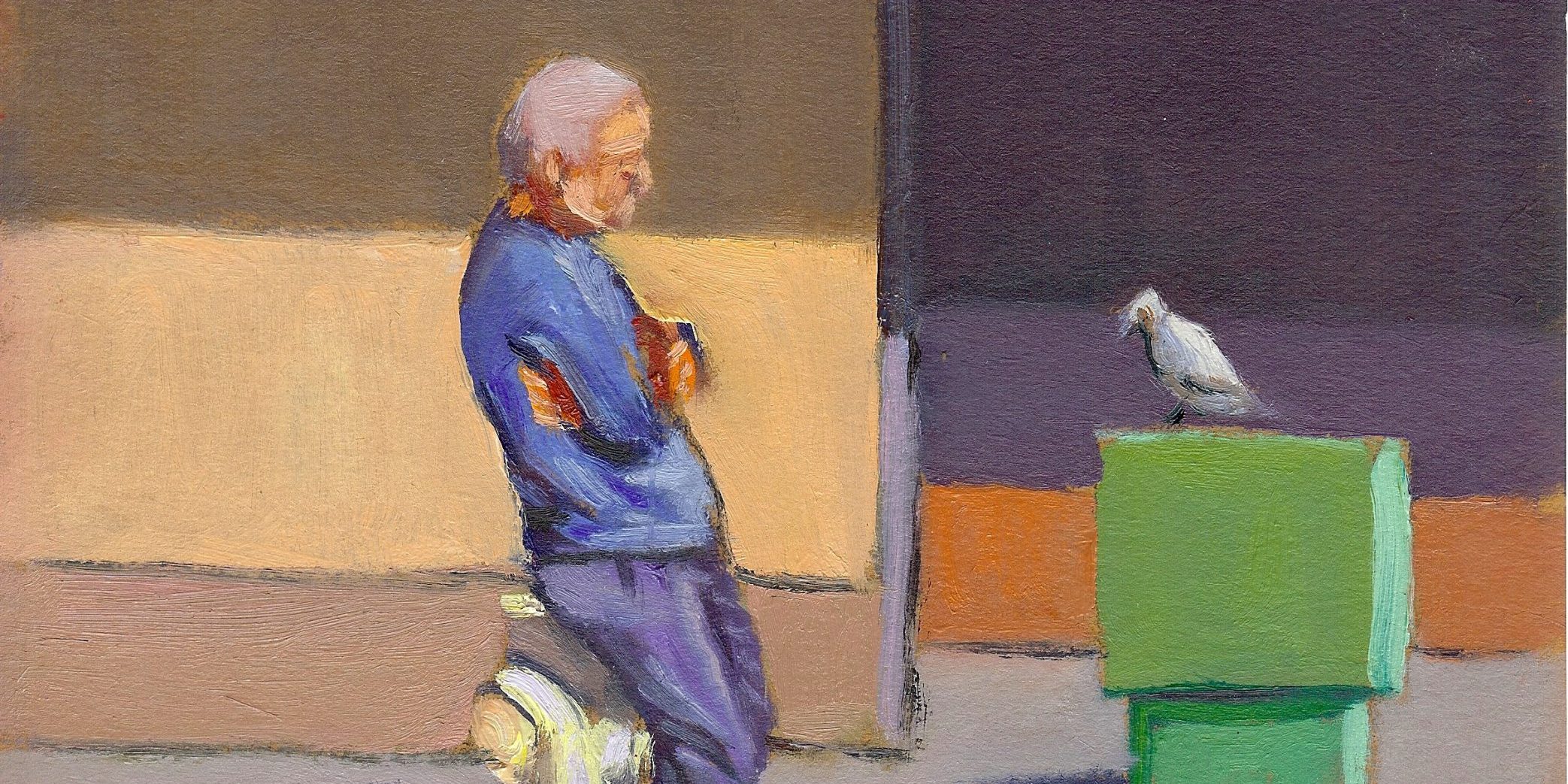 Man and Bird Chinatown